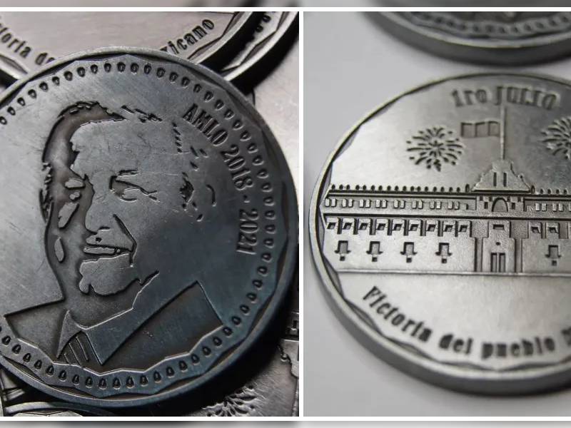 monedas de AMLO