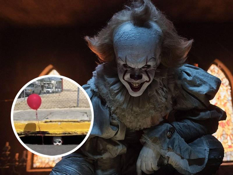 Payaso Pennywise aparece en alcantarilla de Nuevo León ( + FOTOS)