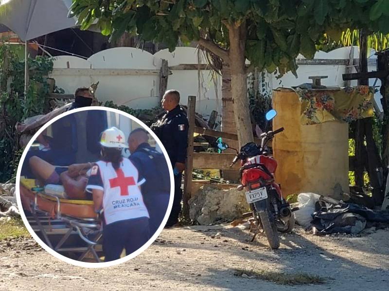 Balean a sujeto afuera de su casa en zona de invasión de Cancún
