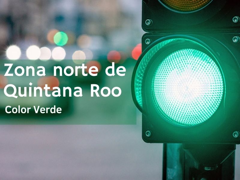 Quintana Roo pasa a color verde