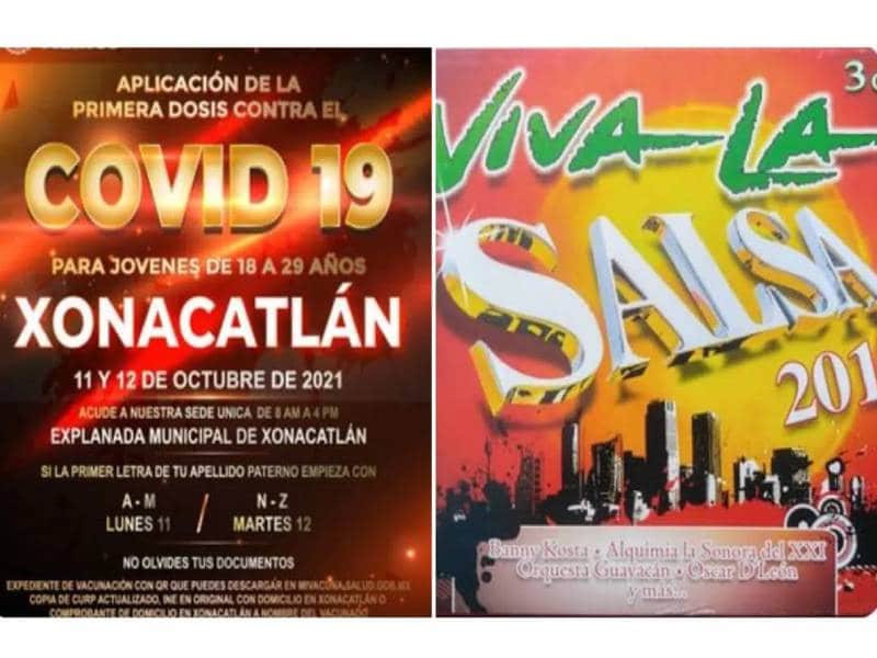 ¿Vacuna o sonidero?: cartel de vacunación se viraliza en redes