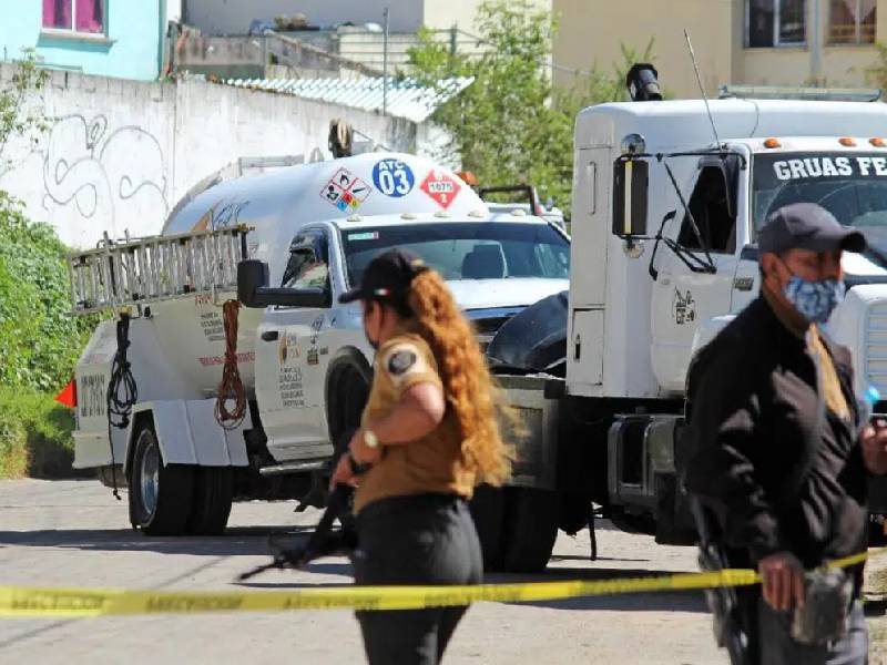 Aseguran diez pipas de gas en Xochimehuacan