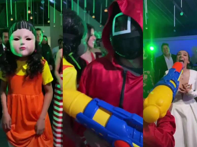 ¡El juego del calamar nupcial!, video de TikTok crea tendencia para bodas