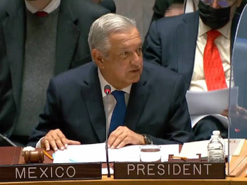 Impuesto a los más ricos propone AMLO ante la ONU