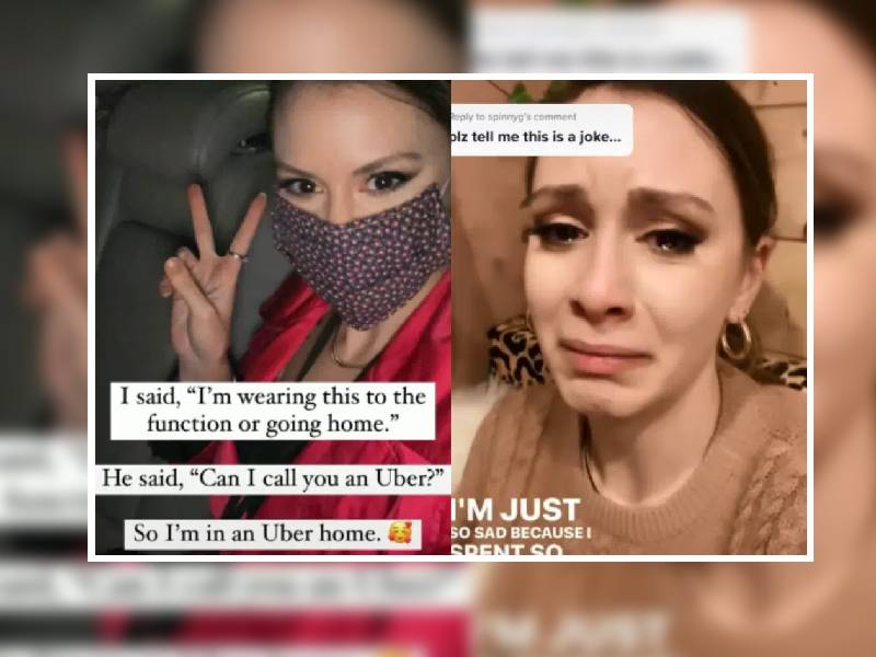 Regresa a su novia en Uber porque no le gustó cómo se vistió