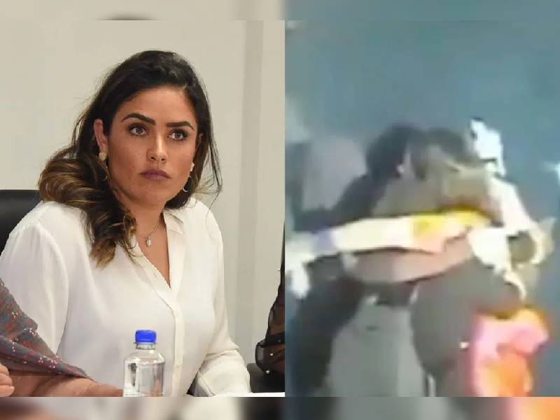 Video. Captan a Alessandra Rojo, funcionaria de la Miguel Hidalgo, en protesta de Mujeres