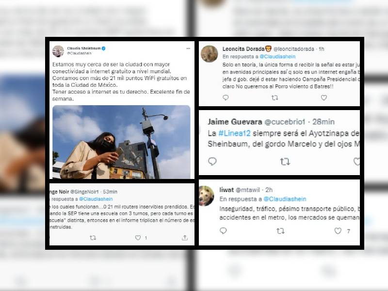 ¡No funcionan!: Critican a Sheinbaum por presumir que CDMX será la ciudad con mayor conectividad a internet gratis