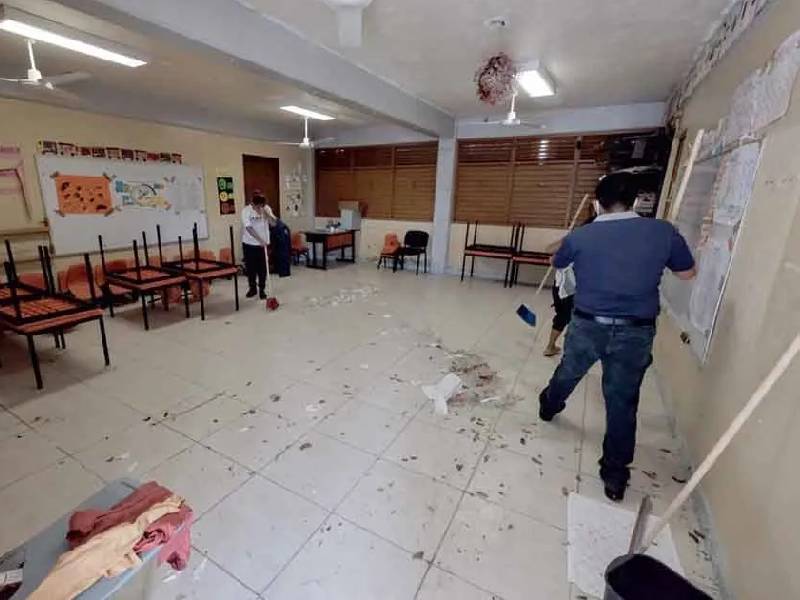 vandalismo en escuela