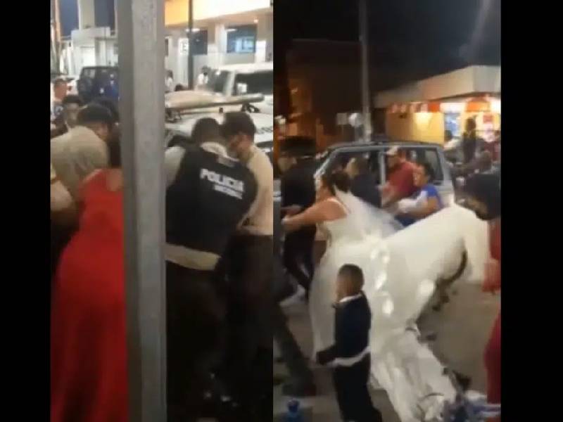 ¡Luna de hiel! En plena boda arrestan a novio por no dar manutención