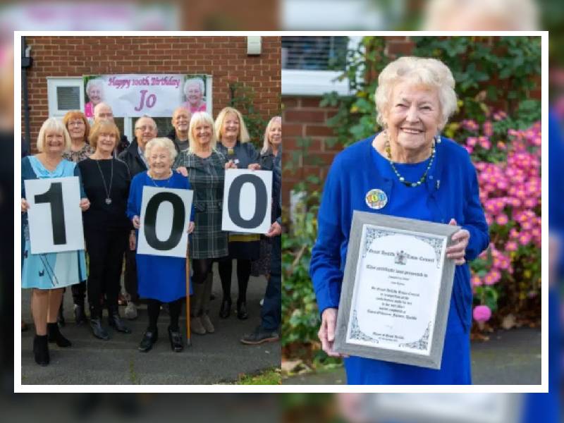 Abuela cumple 100 años y festeja junto a sus 89 nietos