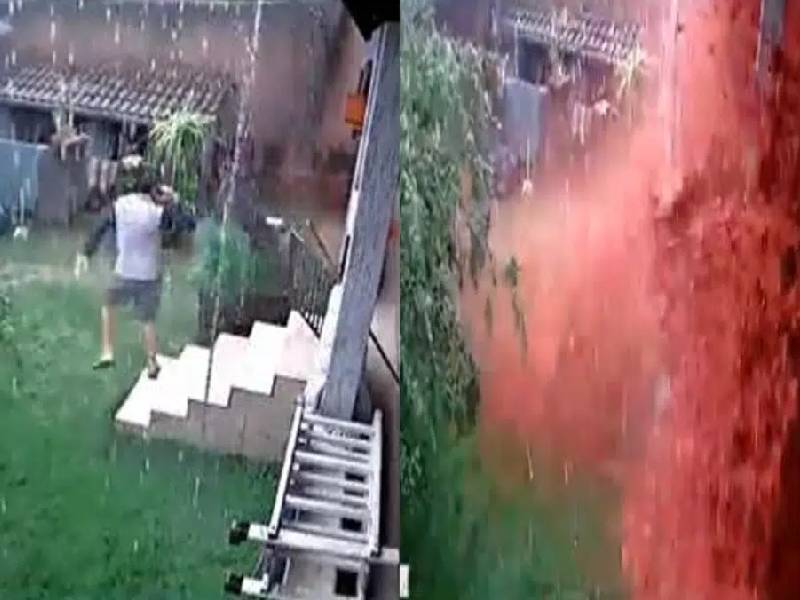 logra salvarse de la inundación