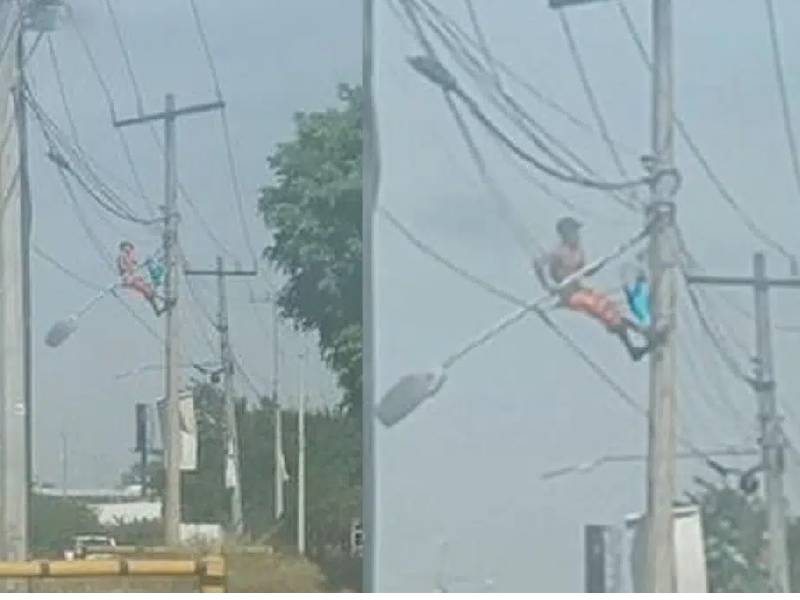 roban las lámparas de alumbrado