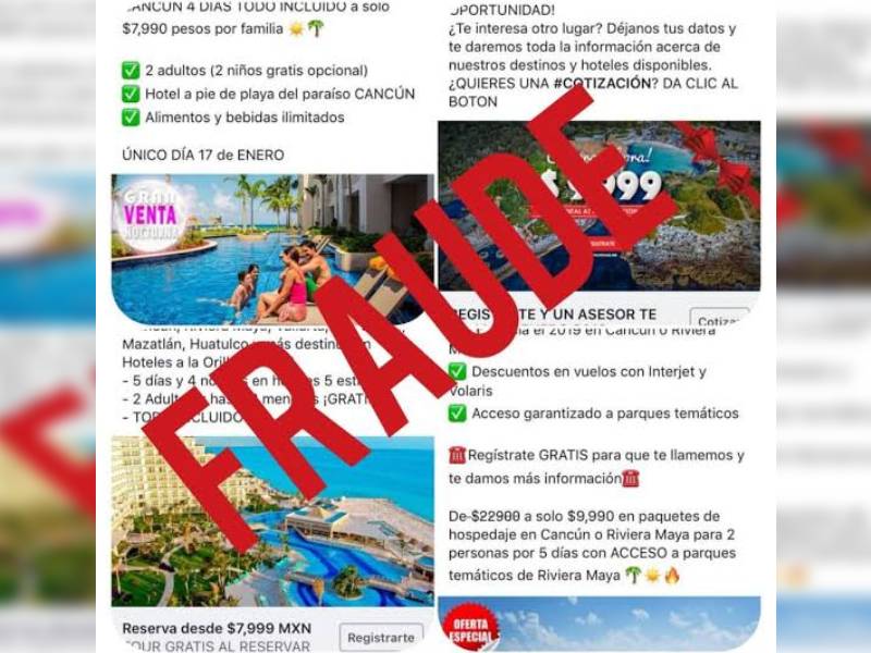 agencias de viajes fraudulentas