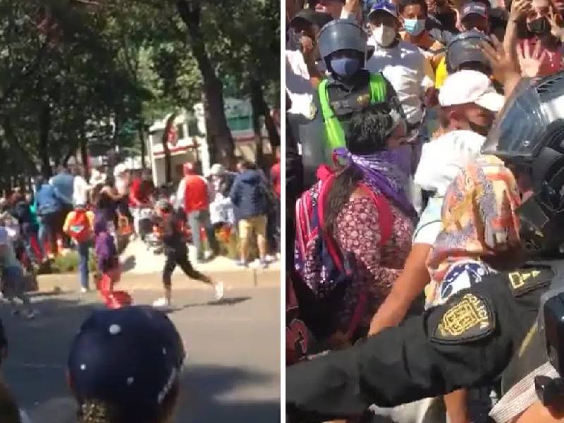 Video: Feministas irrumpen en evento de Checo Pérez