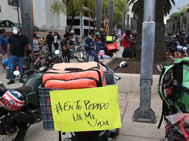 Repartidores protestarán