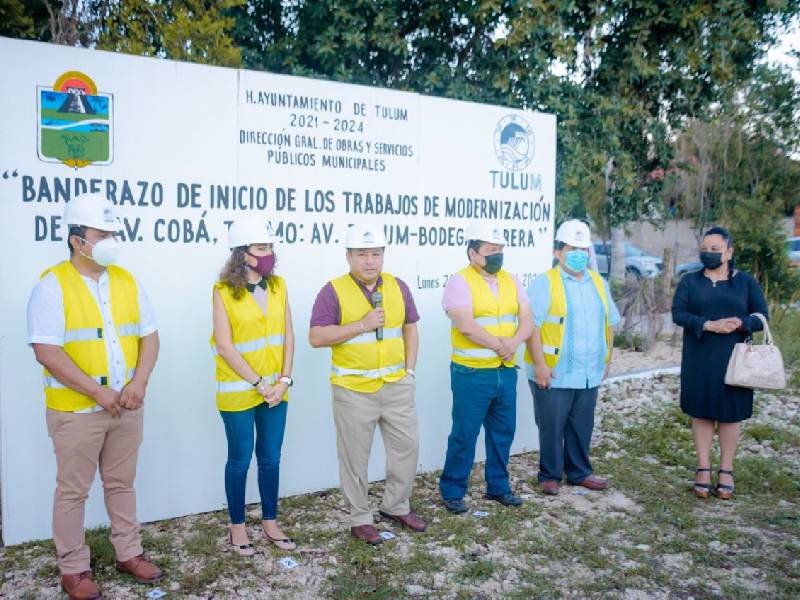 modernización de la avenida Cobá