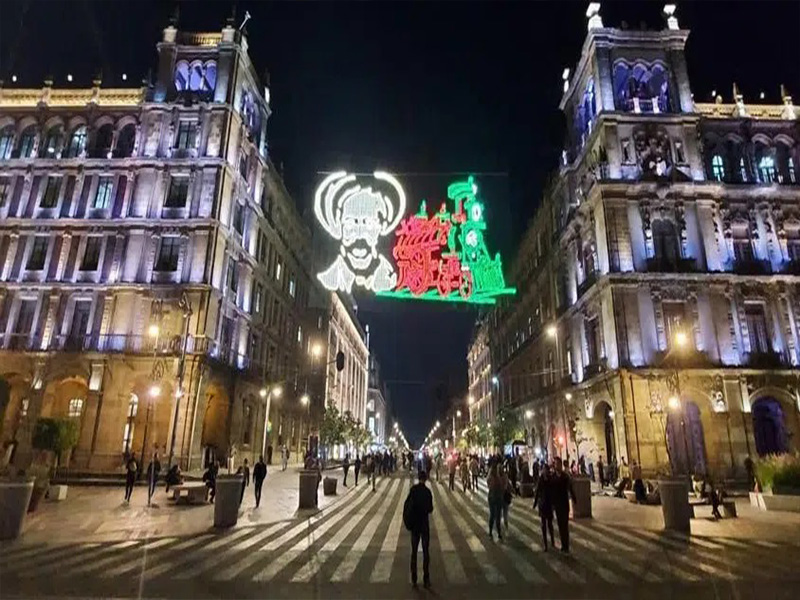 Colocan Villa luminoso en 20 de Noviembre