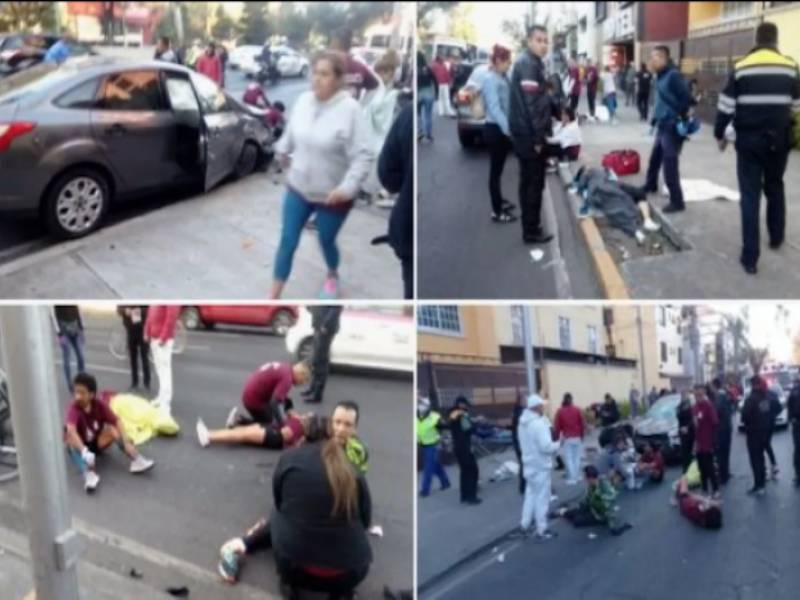 Conductor alcoholizado atropella a 12 peregrinos