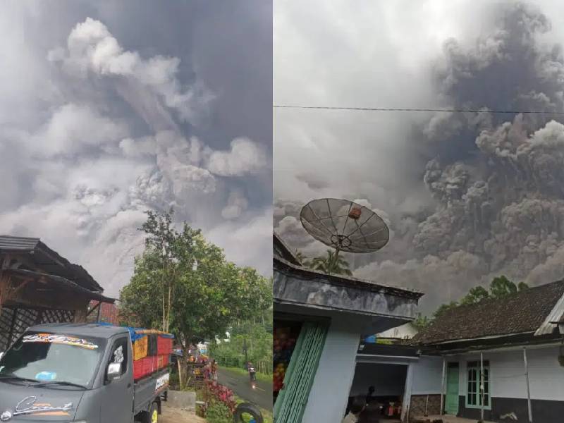 VIDEO: Así fue la erupción del volcán Semeru en Indonesia