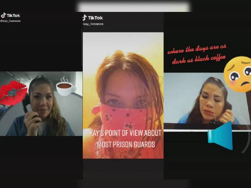 Reclusa usa TikTok para exponer problemas de prisión; su mamá le ayuda