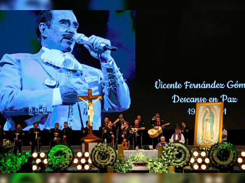 Así luce la tumba de Vicente Fernández en el rancho Los Tres Potrillos