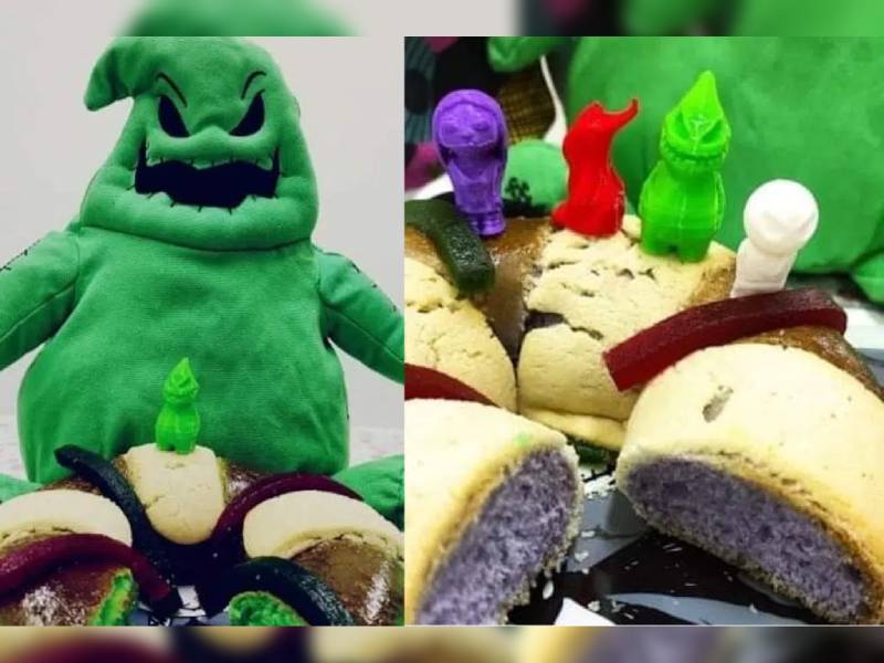 Crean Rosca de Reyes inspirada en películas de Tim Burton