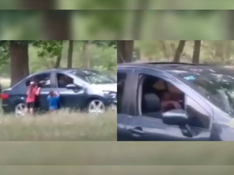 Pareja fue detenida luego de bajar a sus hijos del coche para ÔÇÿhacerles un hermanitoÔÇÖ