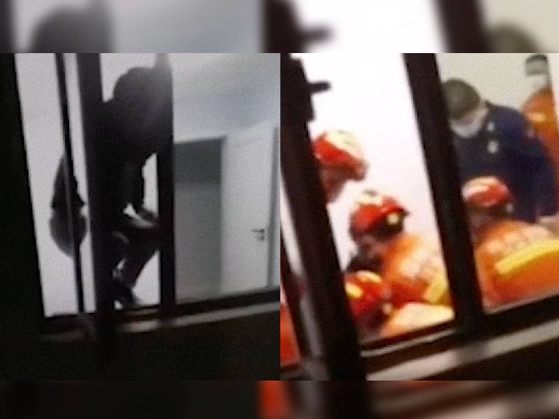 Un reaprtidor de comida evita que un sujeto se suicide