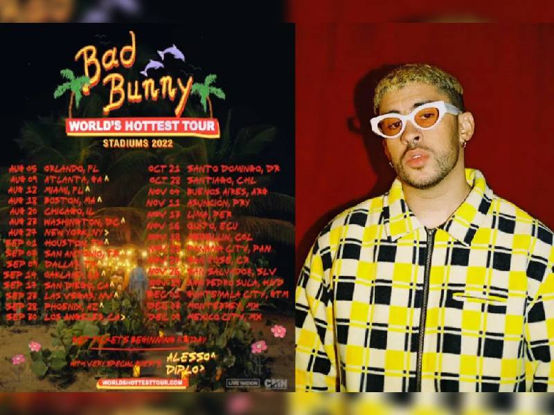 ¡Bad Bunny llega a México!; ofrecerá concierto en el Estadio Azteca