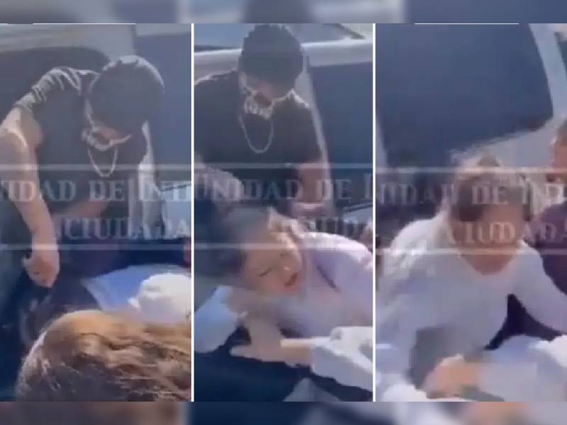 Video: Hombres armados rapan a mujer por ÔÇ£tocarles el claxonÔÇØ
