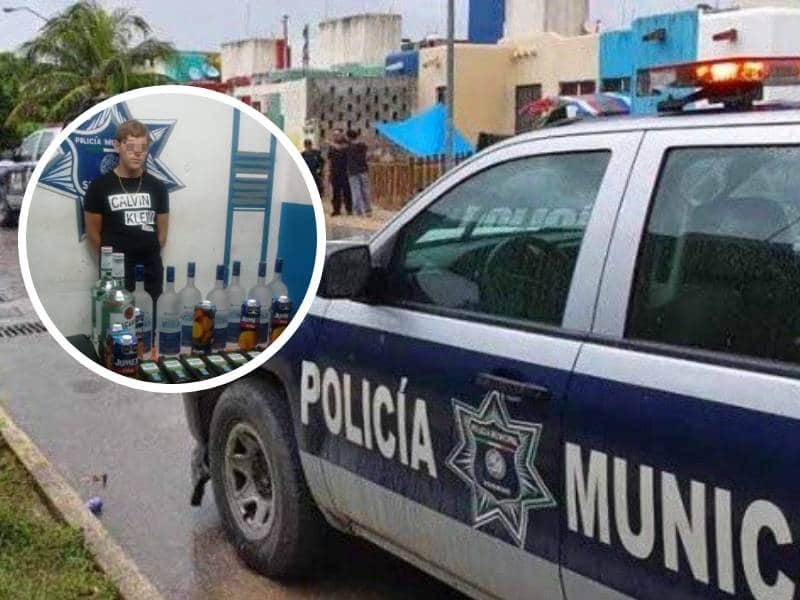 Cae extranjero por armar fiesta en Playa del Carmen