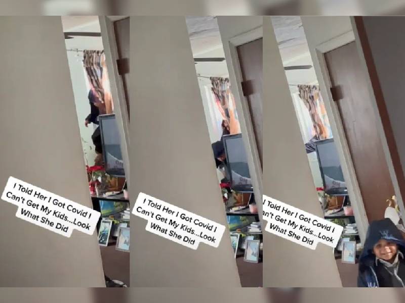 TikTok: Mujer mete a la fuerza a sus hijos en la casa de su padre con Covid