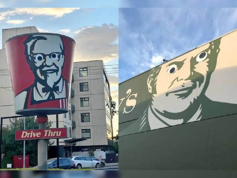 Humorista pone ÔÇÿojos locos gigantesÔÇÖ a espectaculares y se vuelve viral