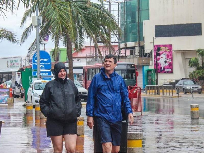 Lluvias continúan en Quintana Roo