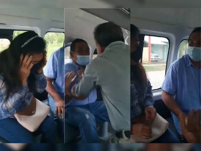 Video. Pareja de infieles en combi en Cancún se hace viral