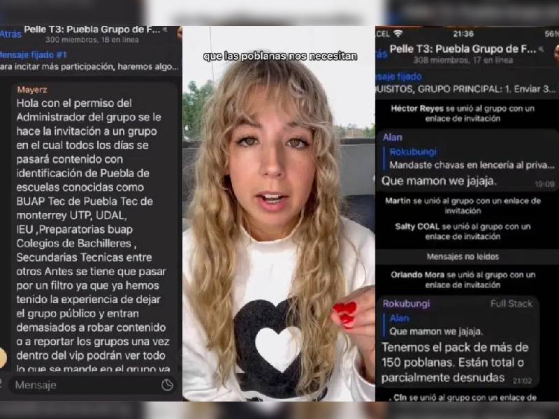 Denuncian ÔÇ£Pelle T3ÔÇØ grupo que comparte ÔÇÿpacksÔÇÖ de mujeres y menores de edad