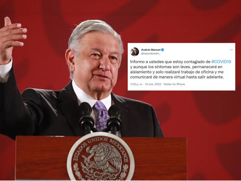 Amlo da positivo a Covid ¡Así lo informó en Twitter!