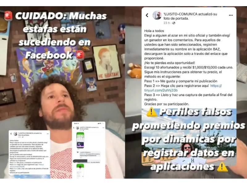Luisito Comunica denuncia mal uso de su nombre por estafas
