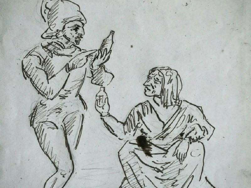A subasta dibujo de juventud de Cézanne