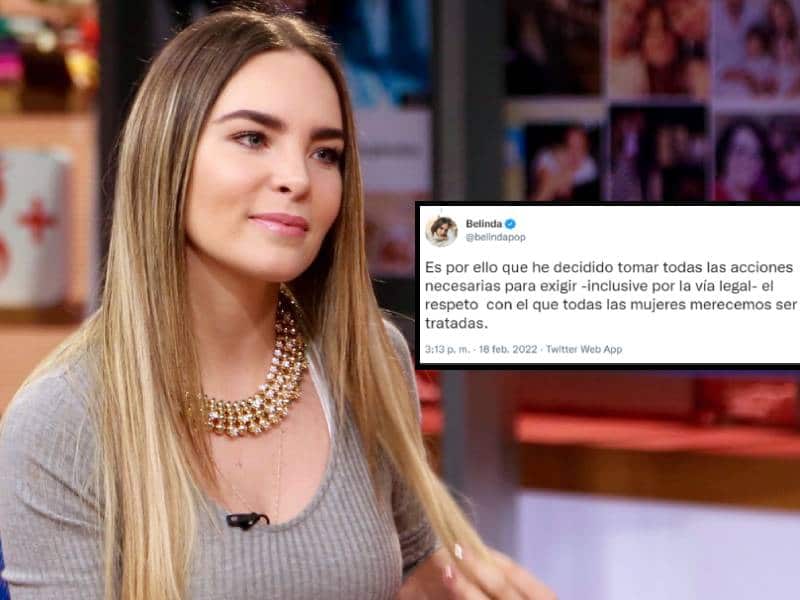 Belinda amaga con demanda legales a medios y periodistas; alega violencia de género