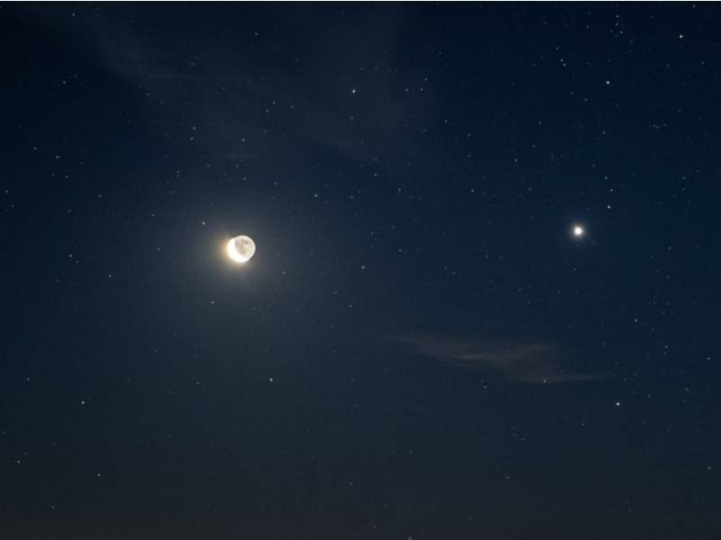 conjunción de la Luna