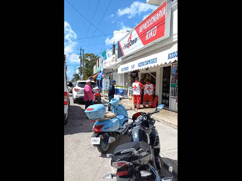 Asaltan empleada en refaccionaria de Felipe Carrillo Puerto