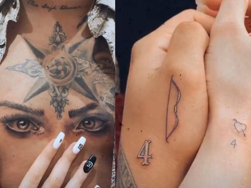 Christian Nodal Belinda tatuajes