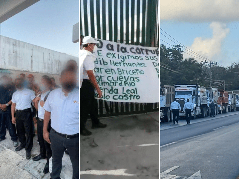 Cancún se despierta con tres manifestaciones simultáneas