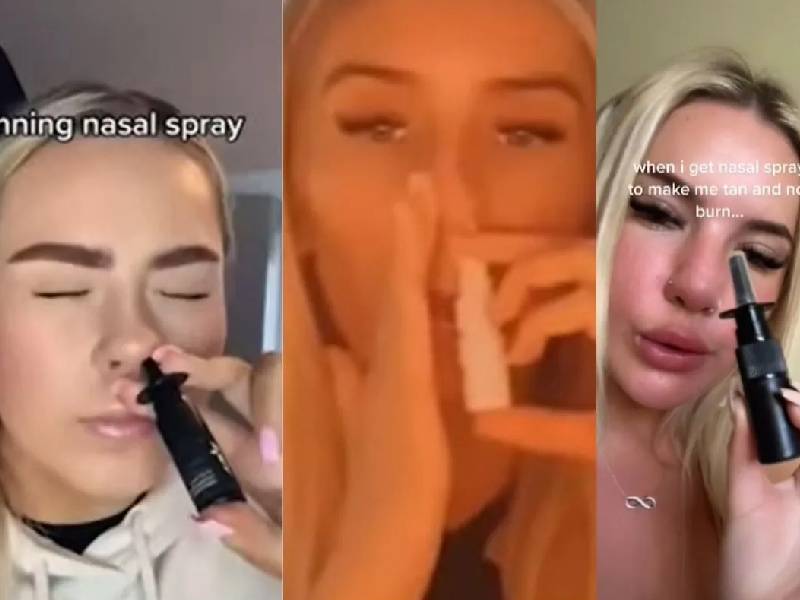 Inhalar aerosoles para bronceado: El peligroso reto viral de TikTok