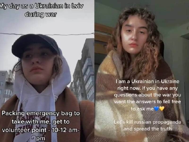 VIDEO. ¿Así es cómo debería de vivir?: tiktoker ucraniana muestra su rutina diaria durante la guerra