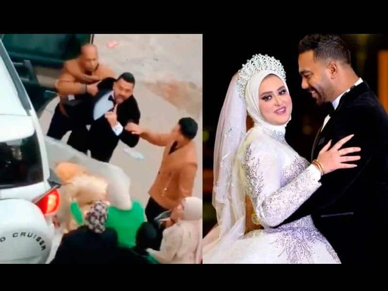 VIDEO. Novio golpea a su prometida camino al altar