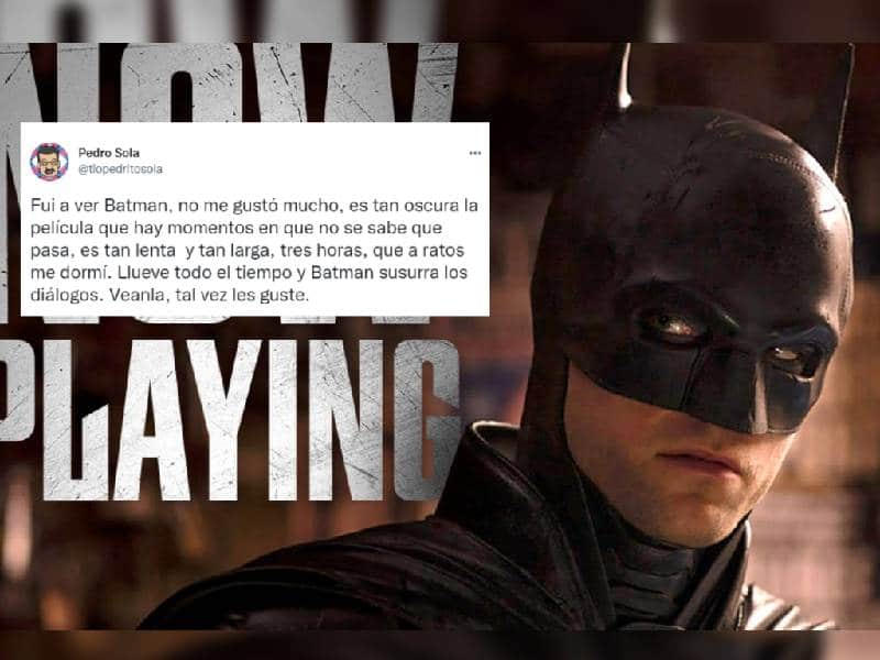 ¡A ratos me dormí! Pedrito sola critica ÔÇÿThe BatmanÔÇÖ