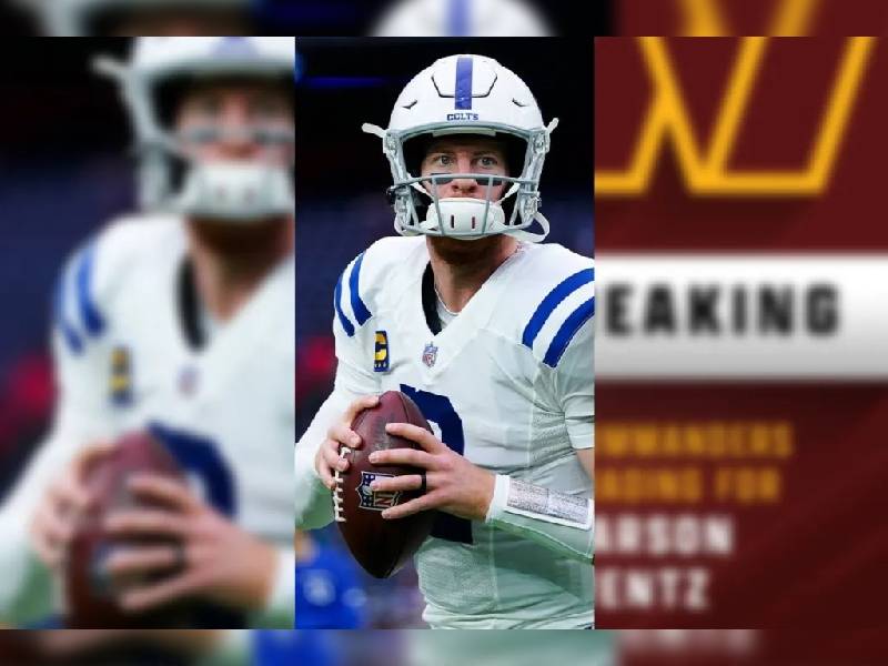 Carson Wentz es canjeado de los Colts a los Comanders