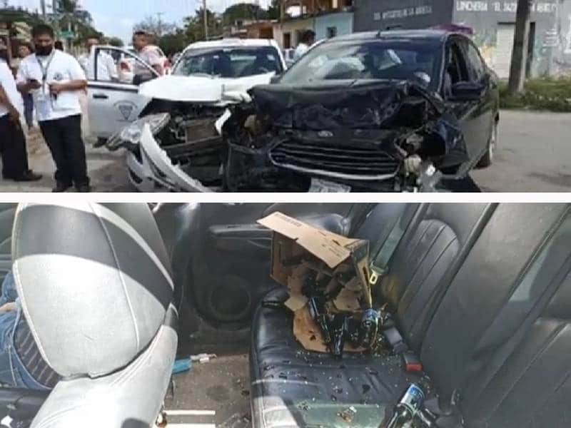 Choque en Carrillo Puerto supera los 600 mil pesos en daños